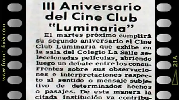 Se funda el Cine Club Luminaria