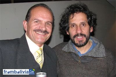 Elías Serrano y el Director Marcos Loayza