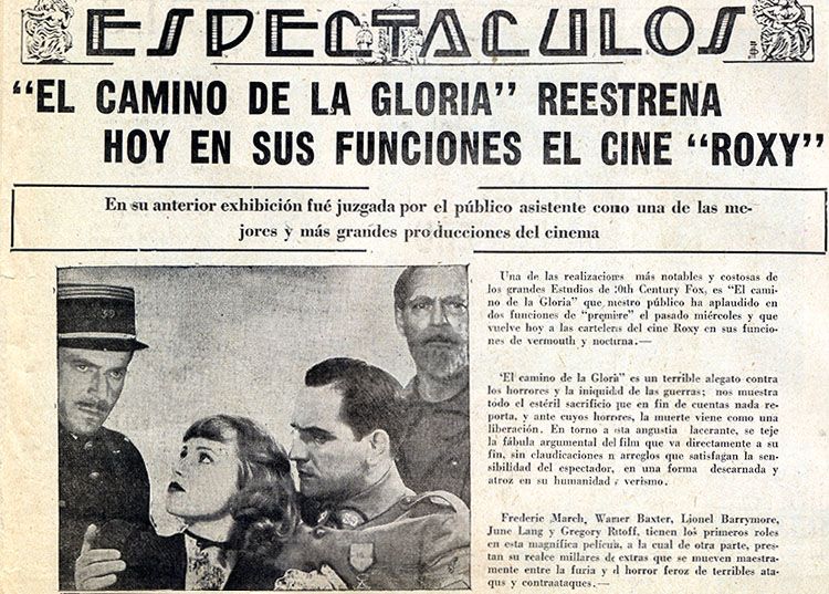1939 Espectáculos y cine