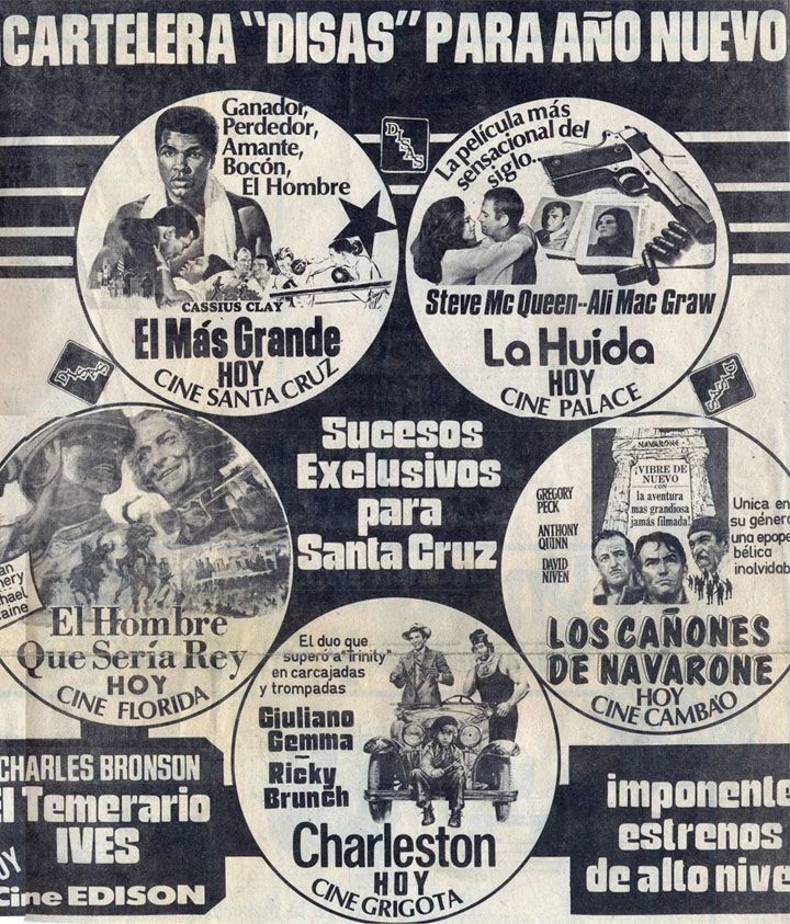 1978, Anuncio de estrenos en Santa Cruz para 1979
