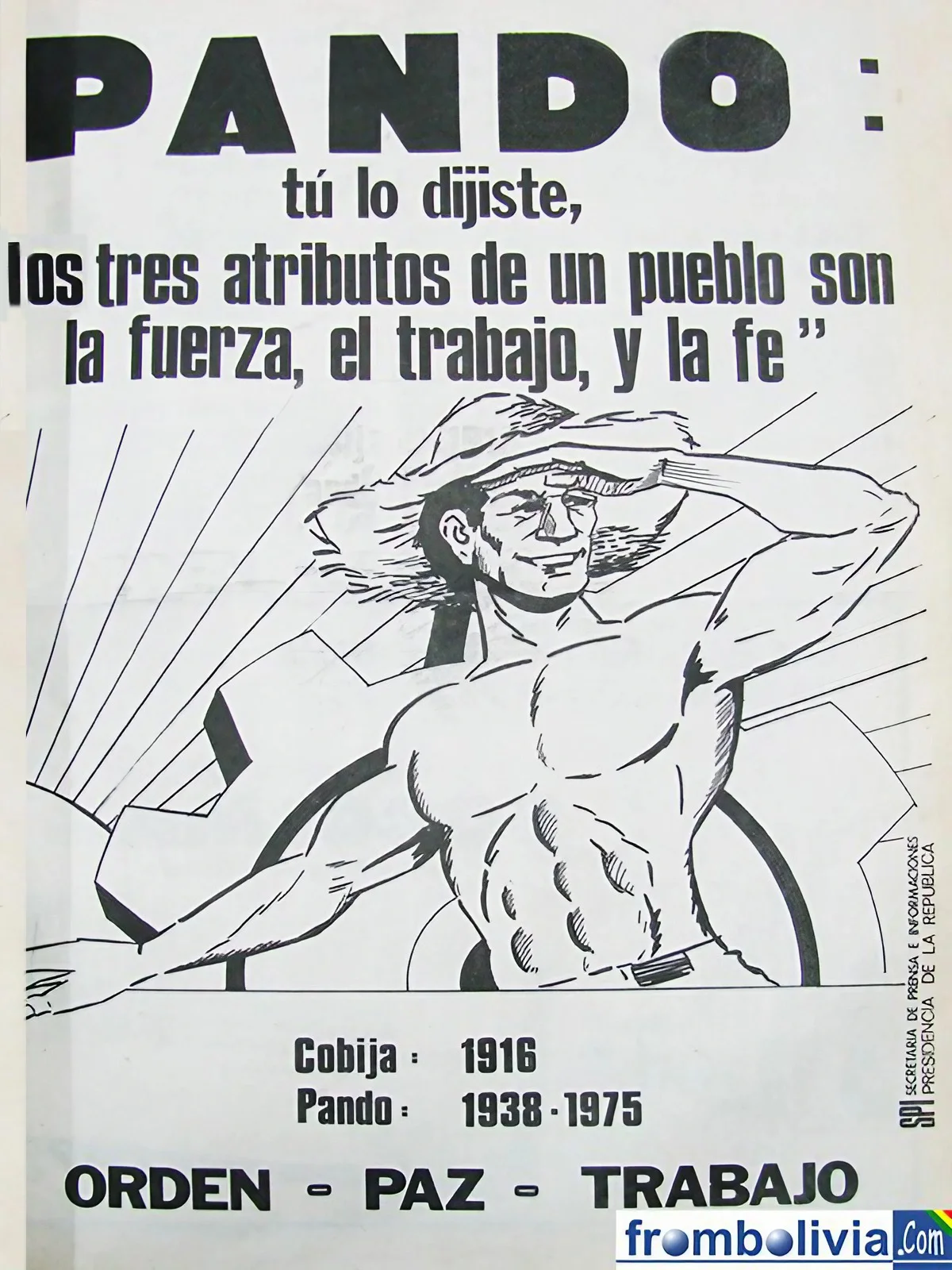 Propagandismo de la dictadura banzerista 1975