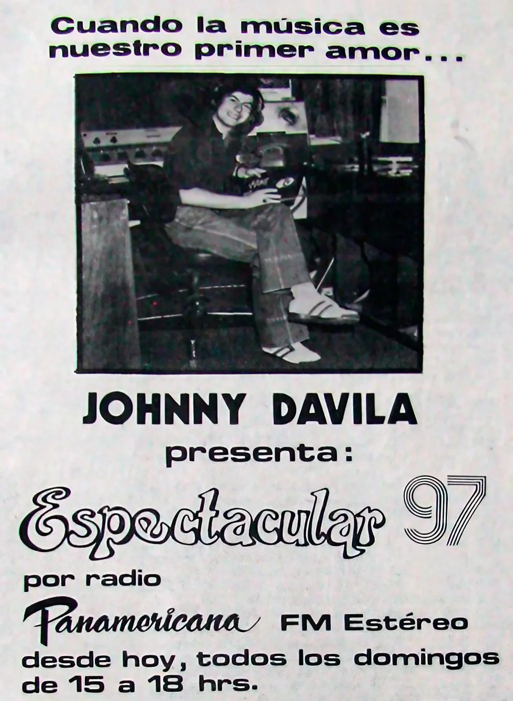 Johnny Dávila DJ de moda 1980