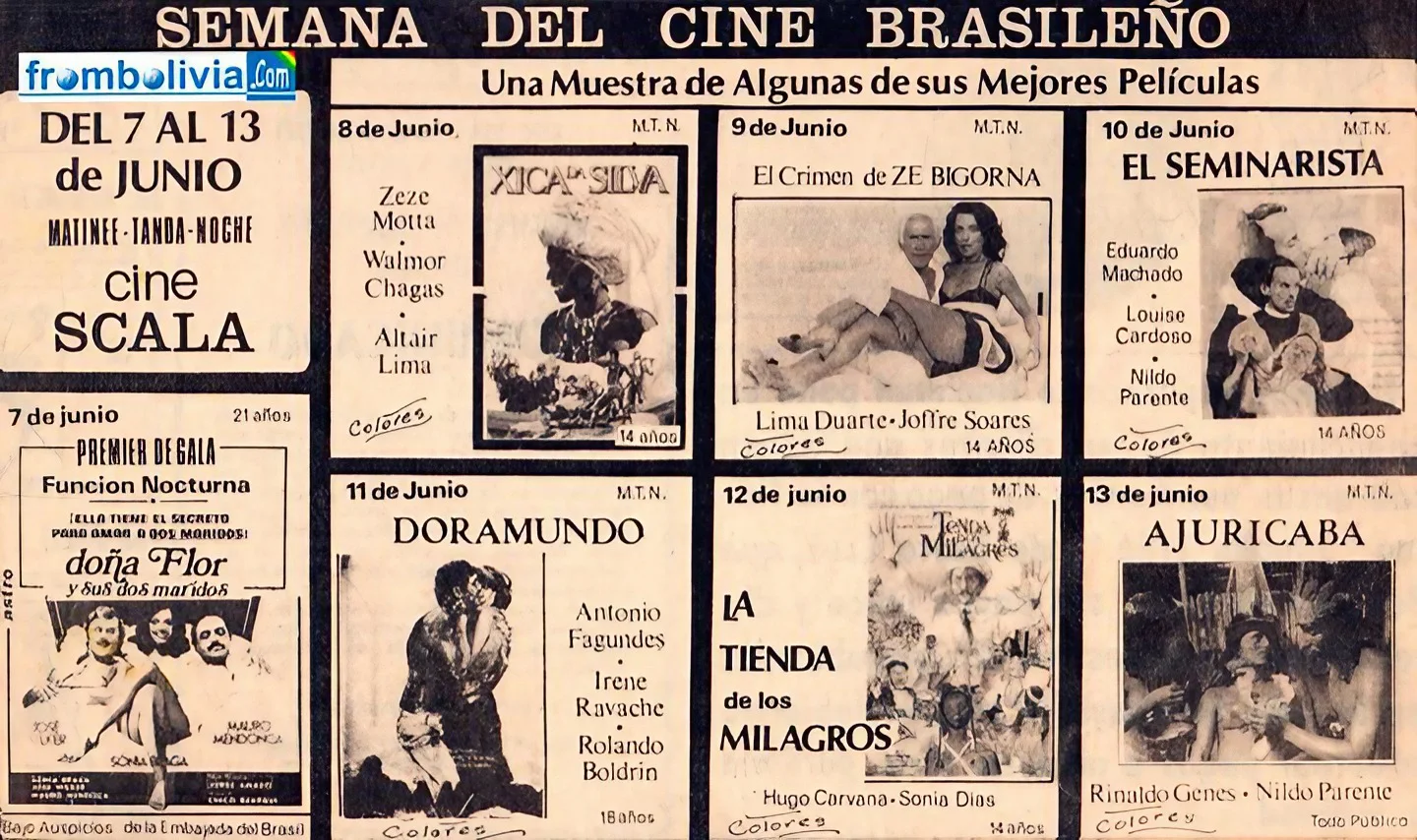 Películas exhibidas en la Semana del Cine Brasileño