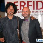 Cristian Mercado y Rodrigo Bellott antes del estreno de Perfidia