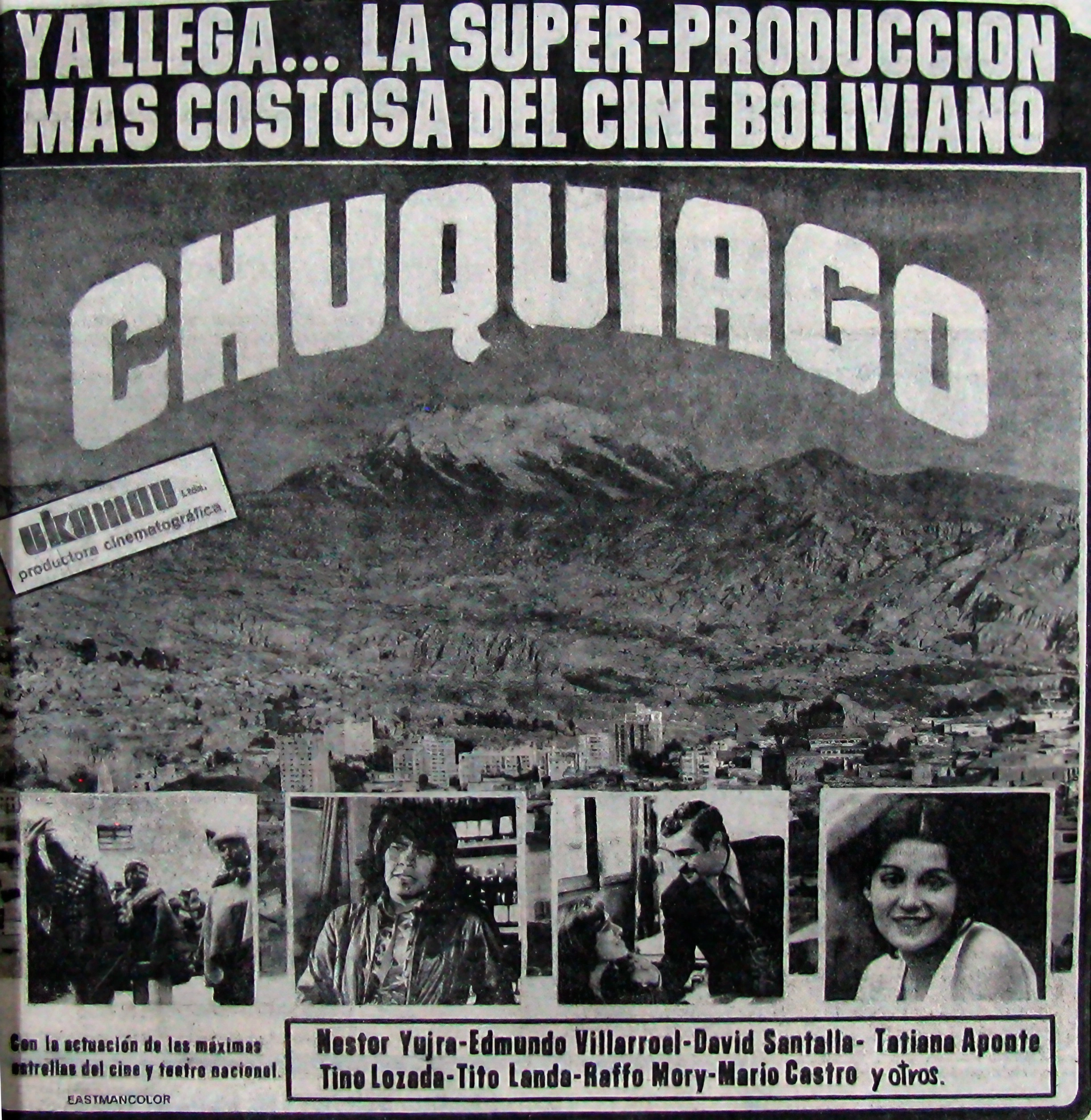 Chuquiago, anuncio del estreno