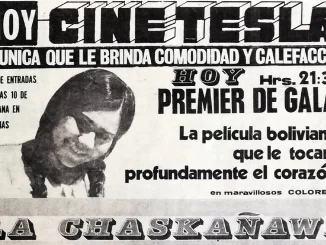 La Chaskañawi- Anuncio del estreno 9 de julio 1974