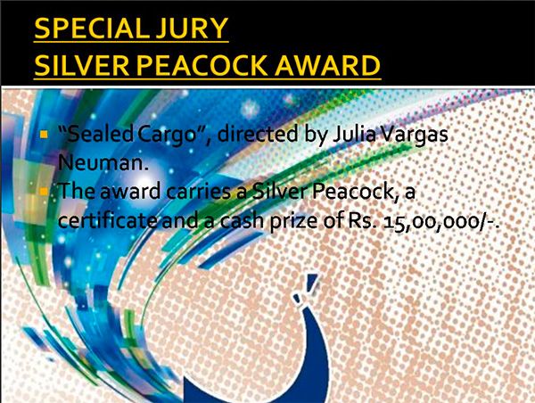 Cine de la India, GOA, el filme ganó el Silver Peacock (Premio especial del jurado)