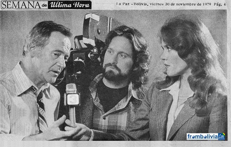 Lemmon, Fonda y Douglas en una escena del filme