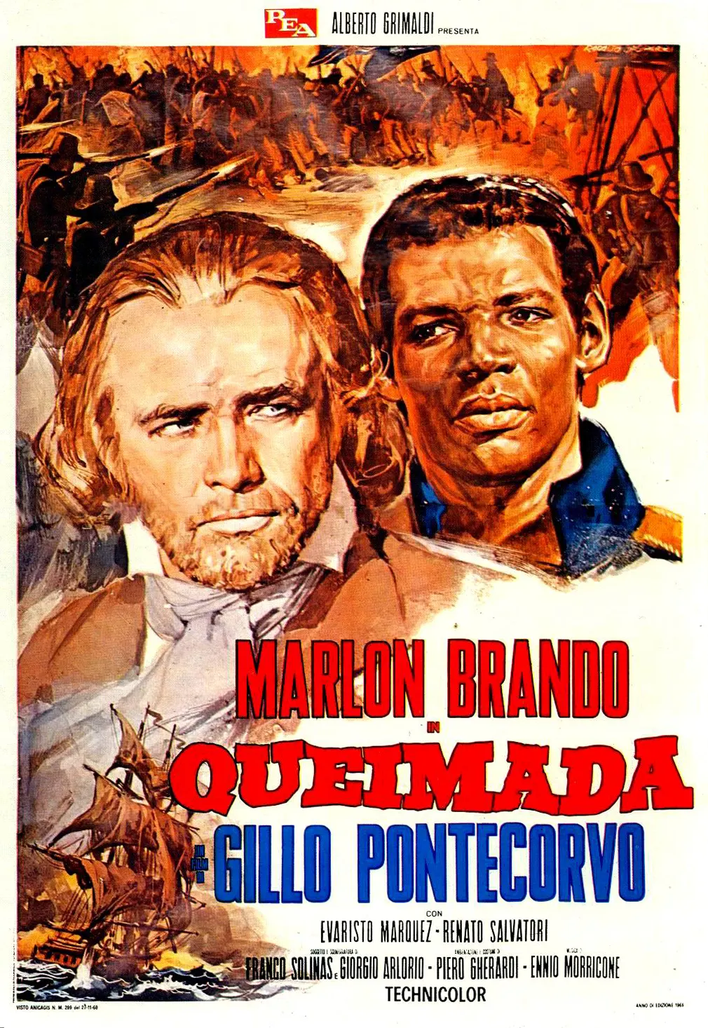 Queimada - 1969, afiche de la película